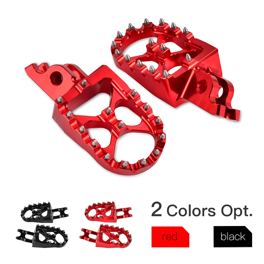 Dirt Bike Foot Pegs - CNC Aluminum, Electroplated Blue, For CRF250R CRF450R KX250F KX450F Models - View #9
