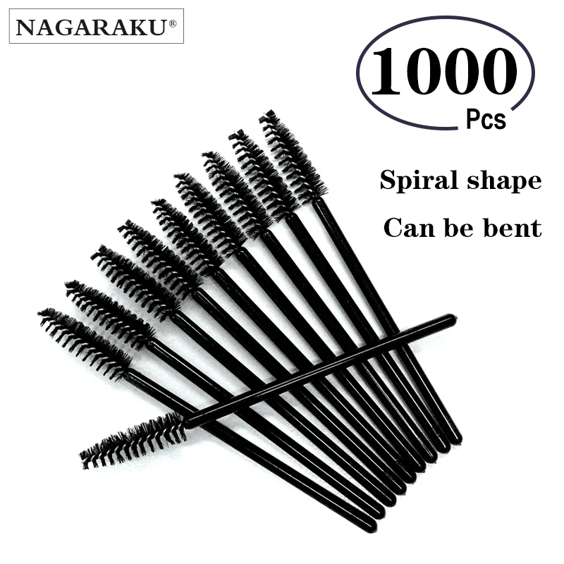 Щеточка для туши NAGARAKU 1000 шт. щеточка щетка ресниц бровей одноразовая можно гнуть