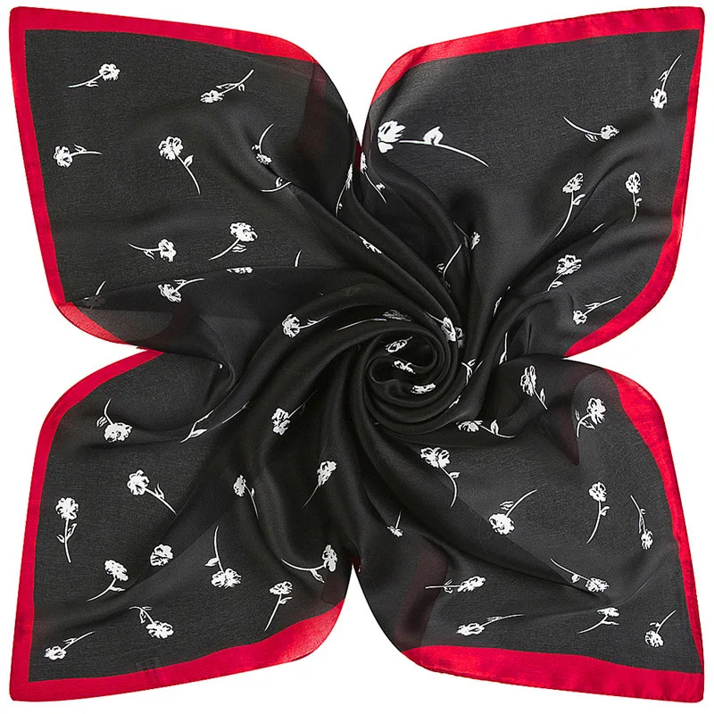 60-60 см шелковые Геометрические полосы унисекс стюардесса маленький квадратный шарф шаль шарфы женские Дизайнерские шарфы люксового бренда - Цвет: G972-1