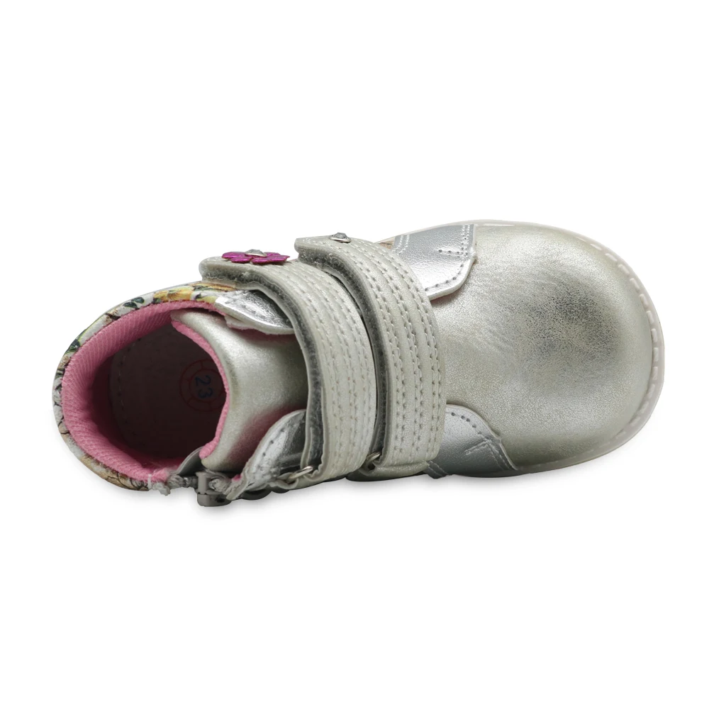 Apakowa/брендовые Демисезонные ботинки martin для девочек, европейские размеры 22-27 детская ортопедическая обувь из искусственной кожи новые модные ботильоны с цветами