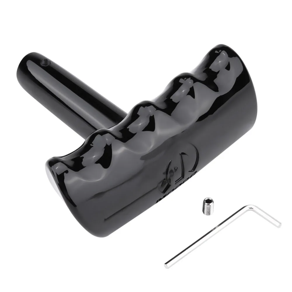 Automatic T Handle Shape Car Gear Shift Lever Knob Shifter Black for