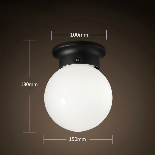 Moderne Korte Loft Vintage Ameican Land Glazen Bal Ijzer led ... Moderne Korte Loft Vintage Ameican Land Glazen Bal Ijzer led ...