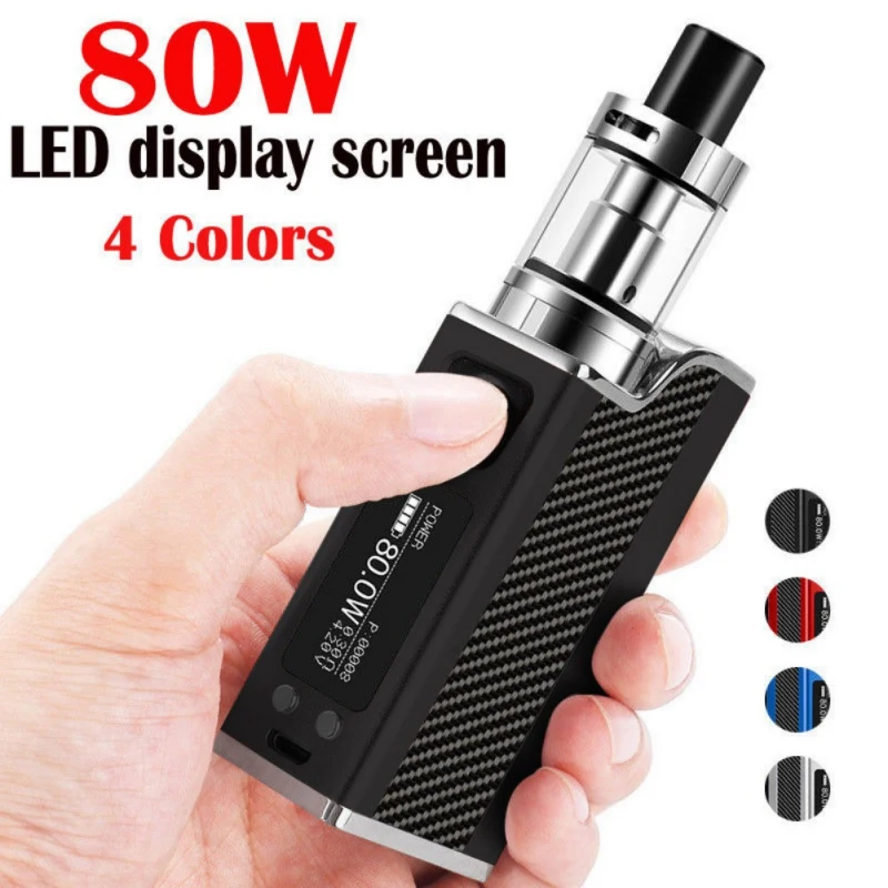

Original Big Smoke 80W Intelligent Temperature Control Steam Mini e-Cigarette Smoke Clock Display Electronic Smoke With Charger