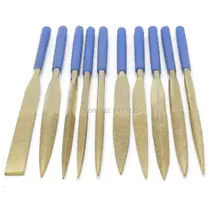 10Pcs 6″ inch 160MMx 4MM Diamond Coated Needle Files Set Titanium Filing Cutting Glass Ceramic Rock Carbide Watch Jewelry Repair