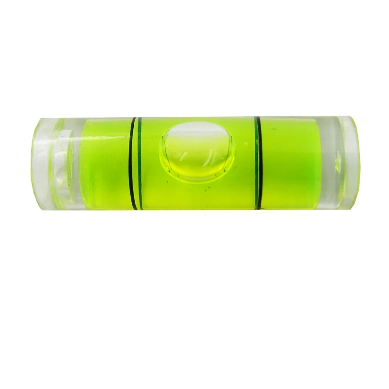 Acrylic 14mm x 8mm Green Colour mini spirit level bubble round Frame Bullseye