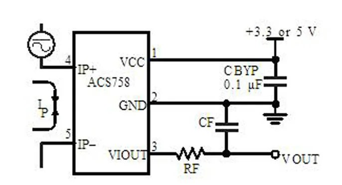 Diymore CJMCU-758 Датчик тока Холла ACS758LCB-050B-PFF-T Линейный Датчик тока модуль для Arduino