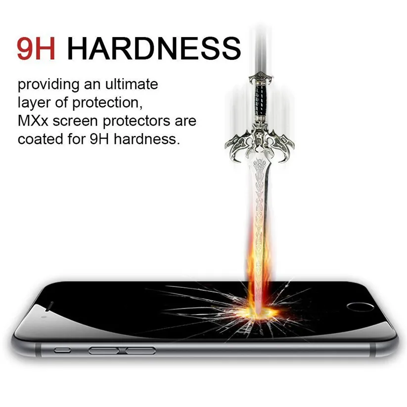 Binmer Защитные пленки для экрана 2 шт 0 3 мм 9H твердое закаленное стекло iPhone 6 /6S /7 /8