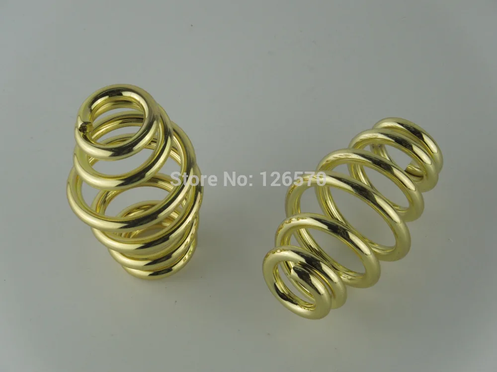

2 Pcs Golden 3" Motorcycle Solo Seat Spring Barrel Coiled Seat Bracket Mount For Harley Softail Chopper Bobber Custom
