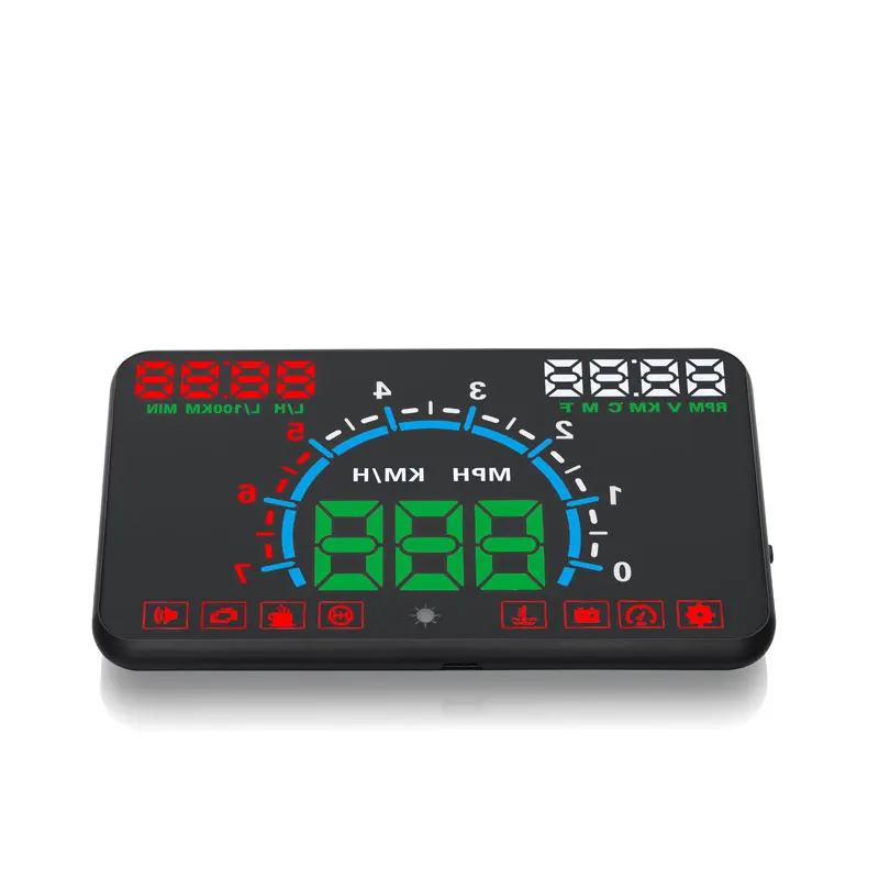 Автомобильный дисплей GEYIREN E350 OBD2 II HUD 5 8 дюйма легкое подключение и