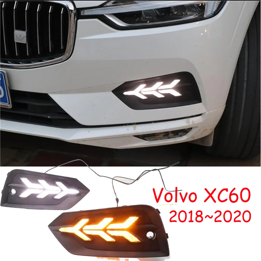 

1set 2018~2020 year head light for Volvo XC60 daytime light car accessories LED DRL headlight for Volvo XC60 fog light