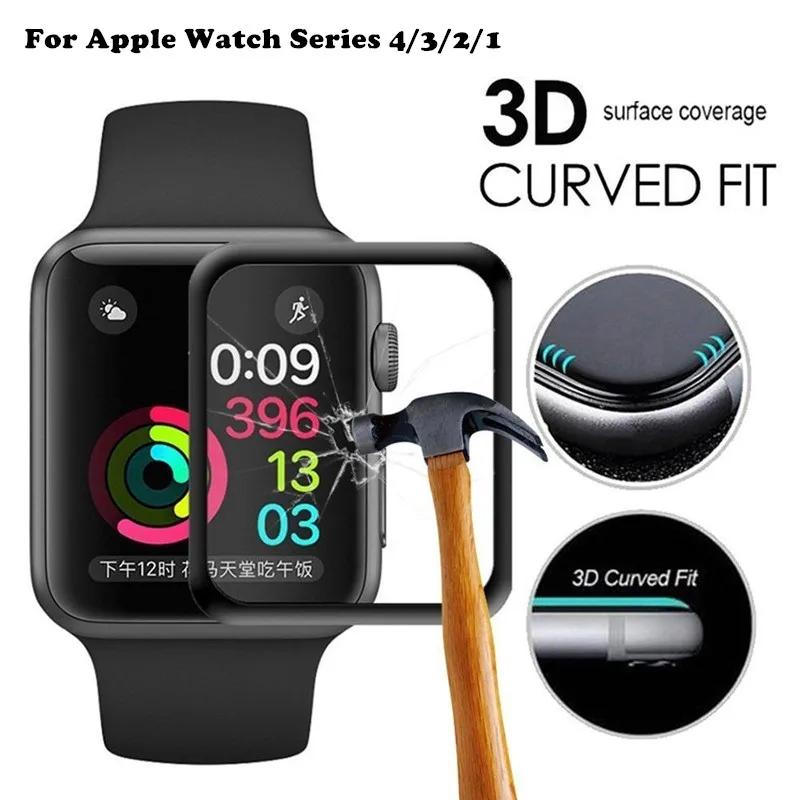 

For Apple Watch Glass Protection for i Watch 4 3 2 1 Screen Protector Tempered Glass 38mm 42 mm 44mm 40mm Cristal Templado Case