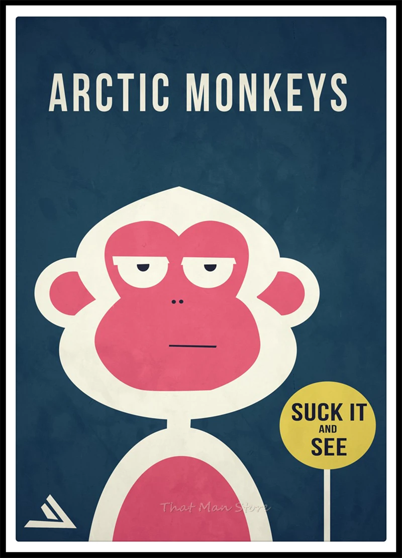 Arctic Monkeys muic плакат четкое изображение наклейки на стену украшение дома хорошее качество печатает белая мелованная бумага домашний арт бренд