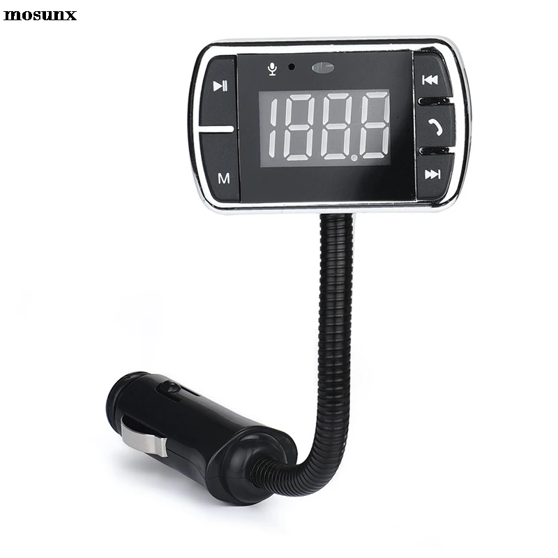 Mosunx автомобильный комплект громкой связи Беспроводной Bluetooth fm передатчик MP3