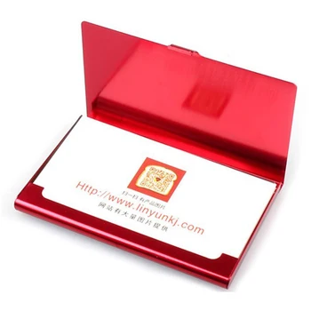 

Creative Aluminum Holder Useful Box Cover Credit Business Card Wallet