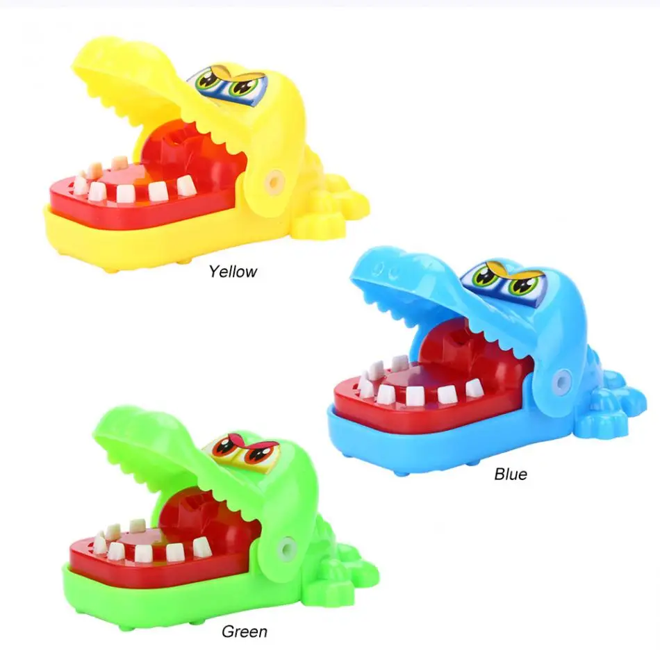 Горячая креативный крокодил Рот стоматологический кусает за палец игрушки маленький размер забавная Семейная Игра затычки игрушки для детей играть веселье 3 цвета