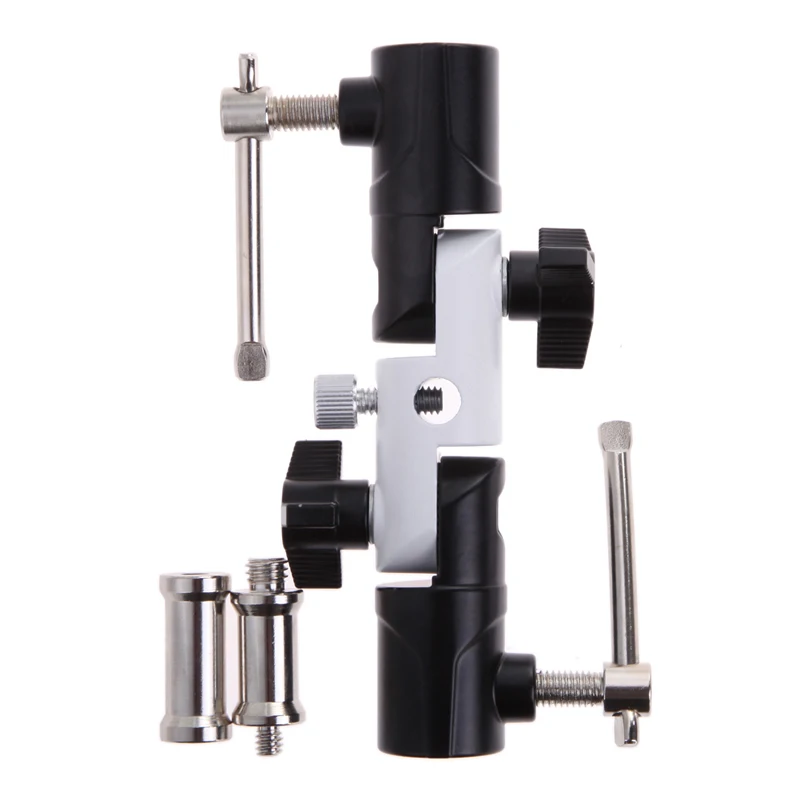 

Adjustbale Flash Light Stand Holder photo studio Flash Swivel Umbrella Holder 1/4"-3/8" U Type Bracket Photo Studio Accessories
