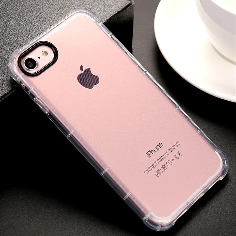 

Phone Case for Iphone 7 Air Cushion Airbag Shockproof Anti-knock TPU Soft Case Cover Shell Iphone X XS 6 6s 7 8 Plus 7plus Case