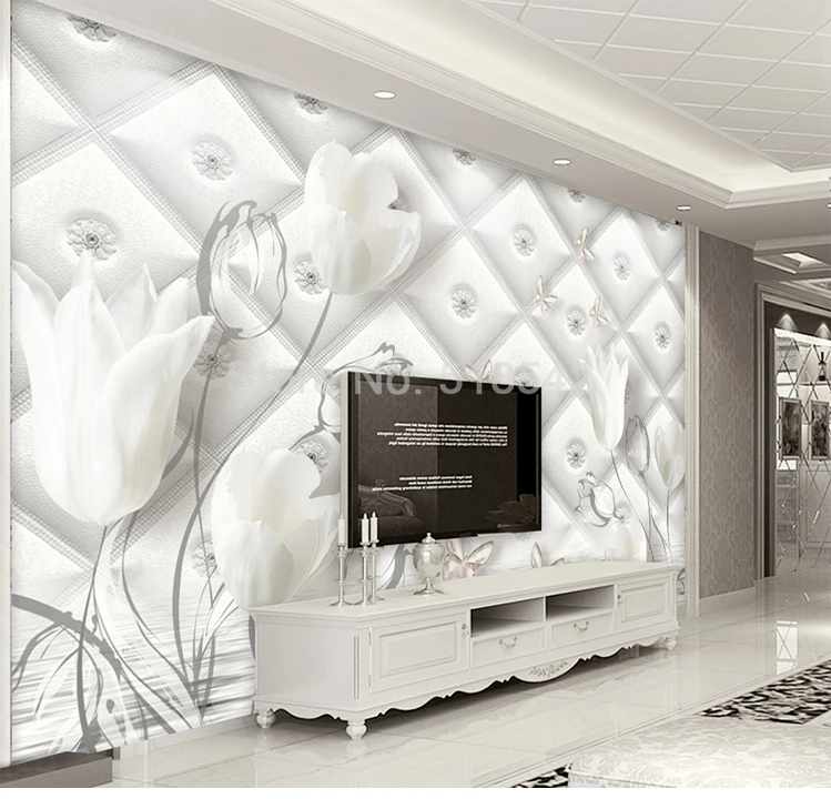 macio TV, papel de parede, mural