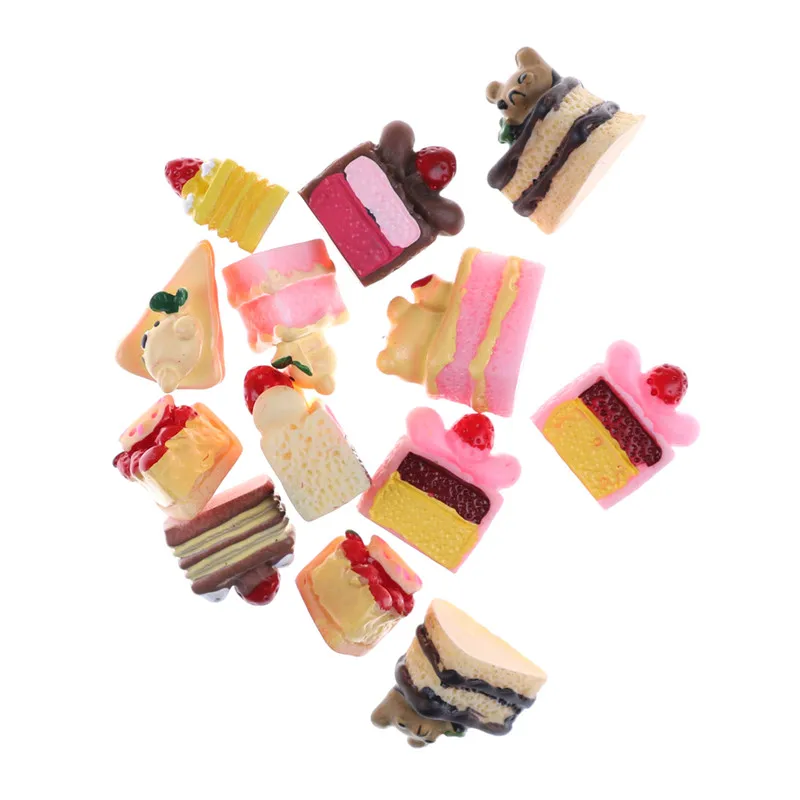 5 шт. милые мини торты пончики Смешанная еда мини игра еда Сердце Любовь Торт пончики конфеты куклы миниатюрные ролевые игрушки для кукол