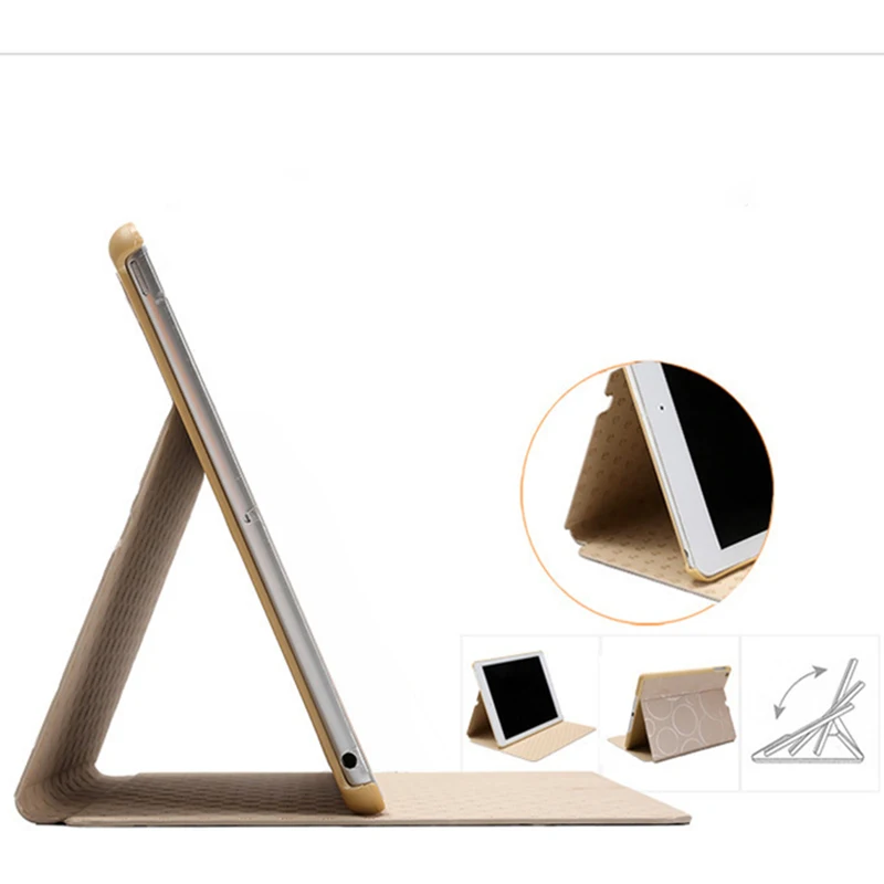 Estuches for Ipad 2018 Case PU Leather Ultra Slim Adjustable Angle Ring Smart Tablet Stand Cover for Apple Gadget A1893 A1954 Estuches for Ipad 2018 Case PU Leather Ultra Slim Adjustable Angle Ring Smart Tablet Stand Cover for Apple Gadget A1893 A1954