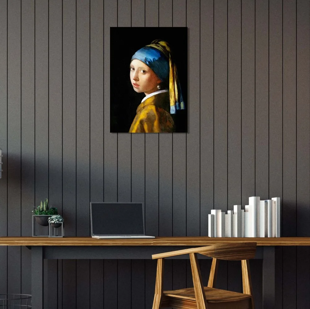 Девушка с жемчужной сережкой "Классическая без рамы ручная роспись Рисунок Картина маслом картины, нарисованные на холсте настенные картины