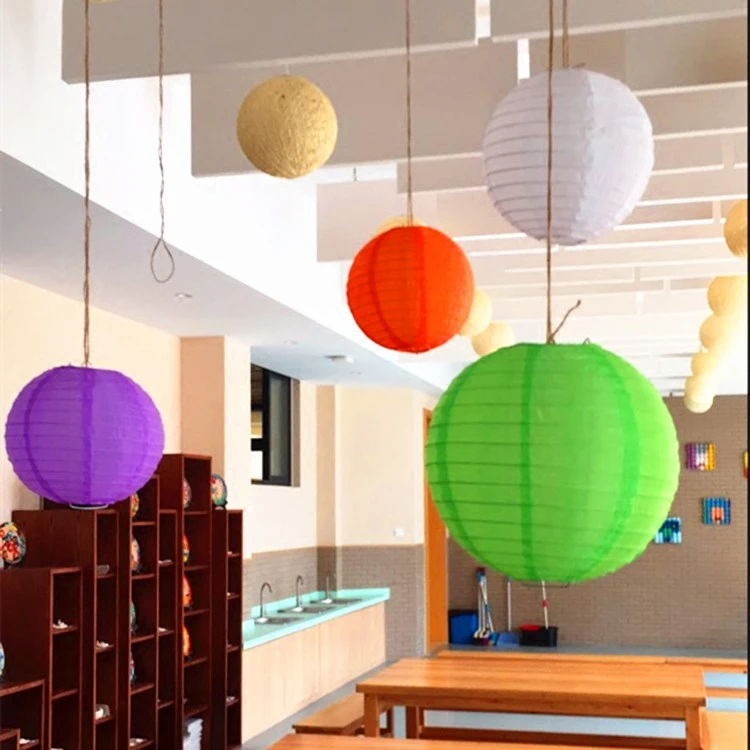

1pc 16''40cm Colour Lantern Outdoors Folded Waterproof Slik Cloth Lantern Home Party Wedding Lantern Decoration Party Supplies
