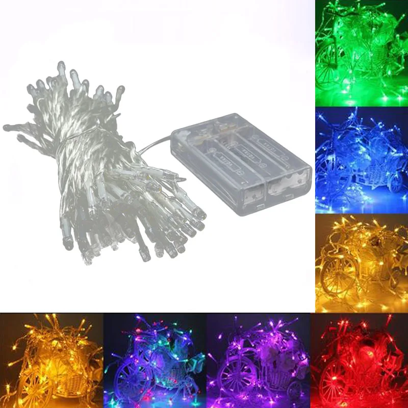 

LED String Light 5M Christmas Wedding Party Decoration Lights Fairy garland Battery Operated Indoor Outdoor Waterproof Holiday