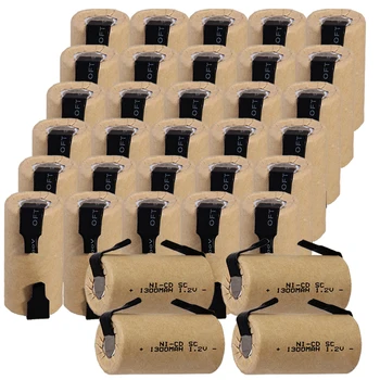 

Real capacity 34 pcs SC battery 1300mah 1.2V NICD SUBC batteries fast delivery to RUSSIA US for MAKITA for HITACHI for METABO