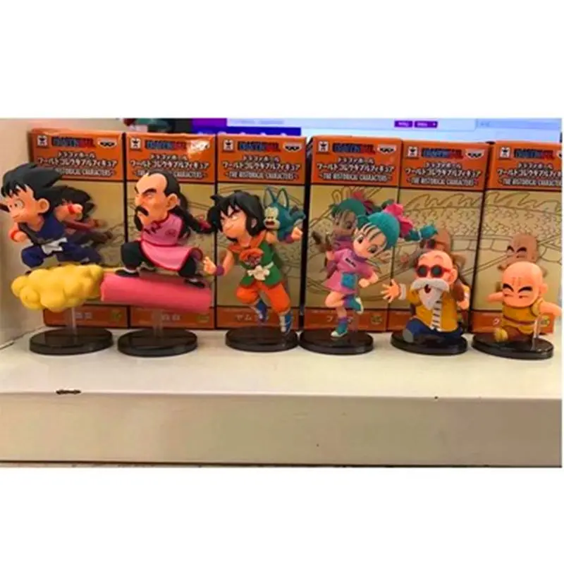 

6PCS/set Dragon Ball Animation Six Groups Of Options Running Edition Flight Version PVC Action Figure Collectible Model Toy