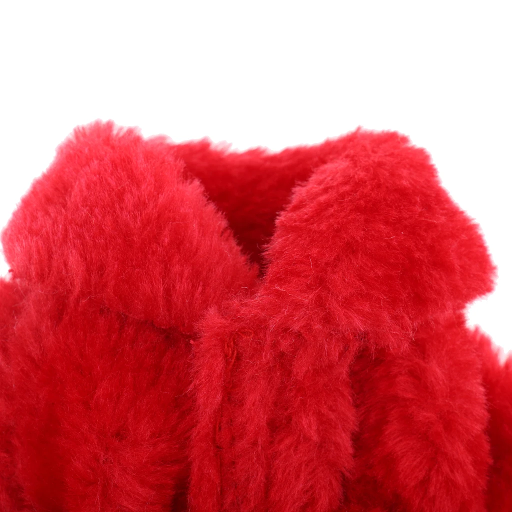 Doll Clothes Fashion Plush Overcoat Outwear for 1/6 Barbi BJD SD Dolls Clothing Dress Up Clothing Dolls Accessory Birthday Gift