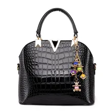 5 Couleurs Crocodile Femmes Sac À Main de Haute Qualité PU En Cuir Crocodile Motif Épaule Sac Sacs À Main De Luxe Femmes Sacs Designer