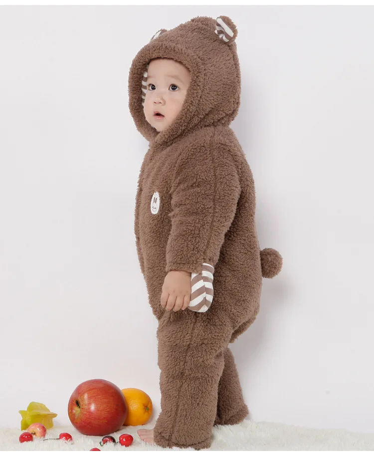 Winter Thicken Baby Romper Full Sleeve Cartoon Kids Clothing Set Cute Baby Clothes Newborn Costume (8)