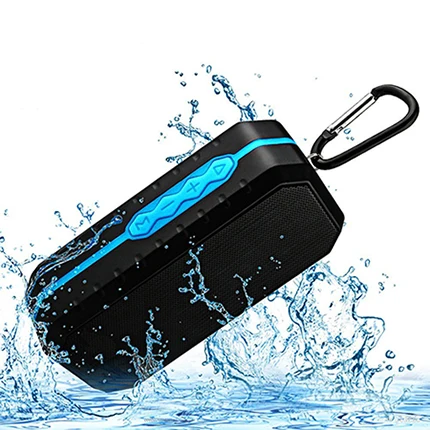 Bluetooth колонки водонепроницаемый беспроводной громкоговоритель модель портативная душевая Колонка Поддержка FM радио AUX TF USB для iPhone Android - Цвет: Синий