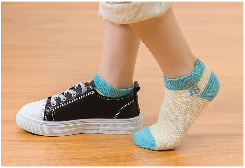 Детские носки, носки для маленьких девочек 5 пар/уп., летние хлопковые носки для мальчиков, вязаные носки для малышей, Детские От 1 до 12 лет