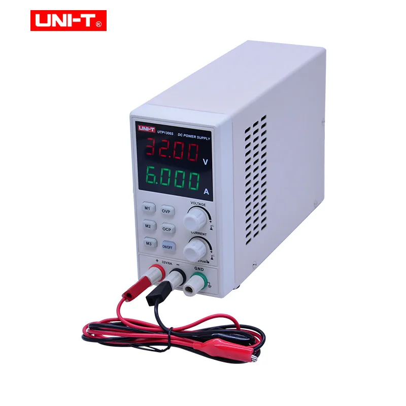 UNI T UTP1306S мини источник питания постоянного тока с 4 значным дисплеем светодиодный