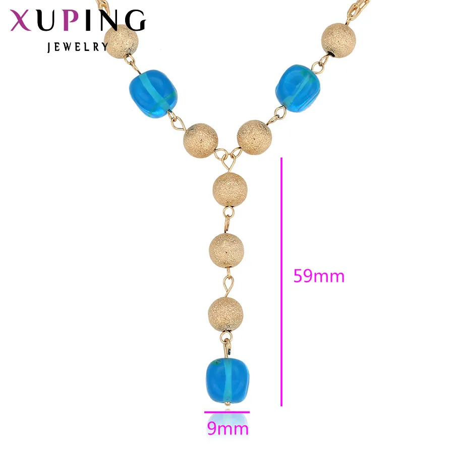 Xuping модное ожерелье Дизайн Большое длинное ожерелье позолоченное женское ювелирное изделие на цепочке Лидер продаж подарок 42426