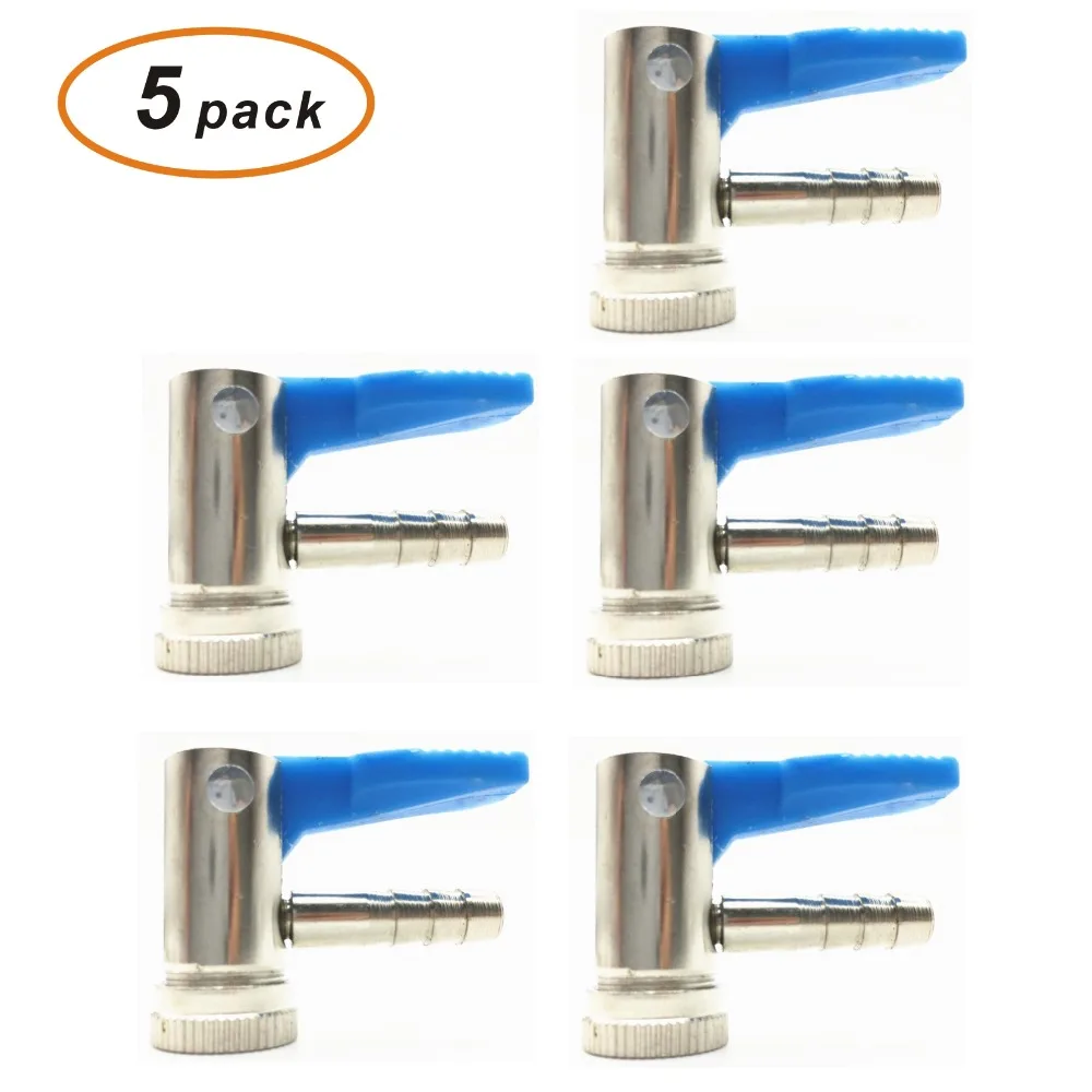 Buy Pack of 5 Thumb Lock Air Chuck Hose Barb 8mm For Motor Vehicles Motorcycle