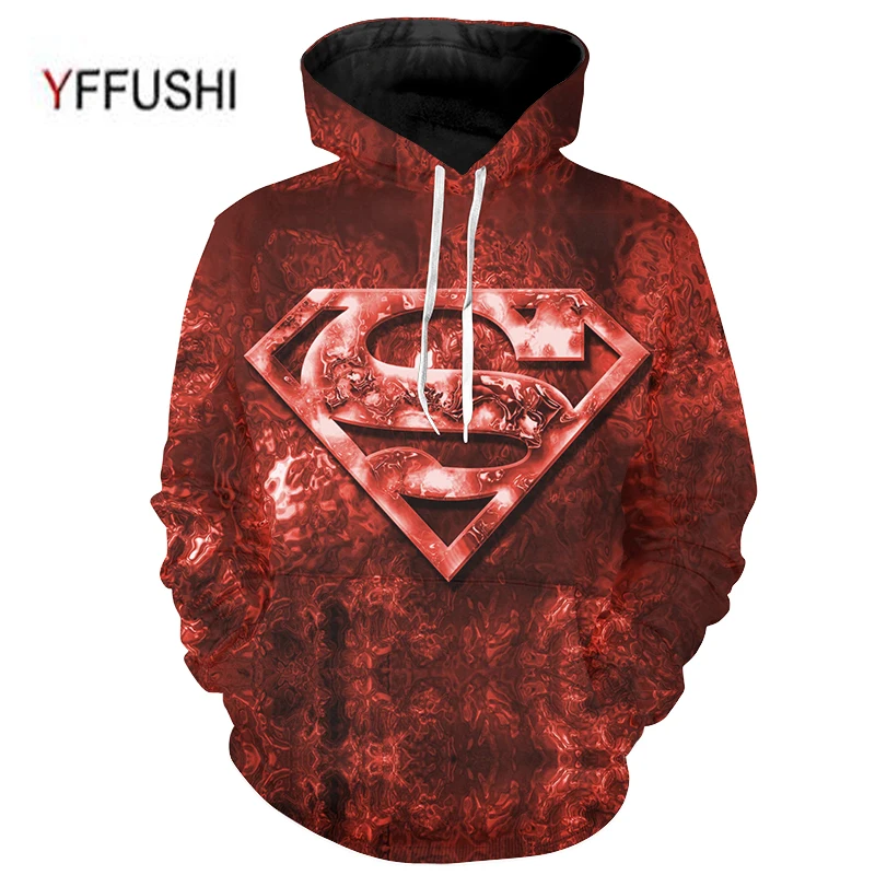 

YFFUSHI 2019 Cosplay 3d Hoodie Men Cool Male 3d Pullovers Super Hero 3d Print Sweatshirts Men Pullover Coat Oversize 5XL Outwear