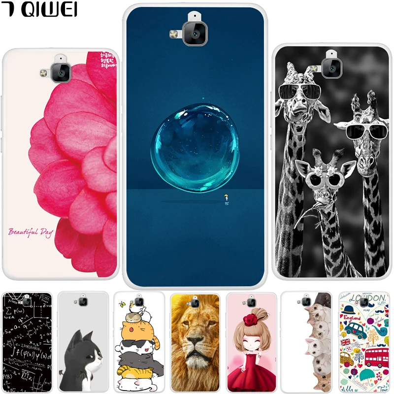 

5.0'' Russian For Huawei Honor 4C PRO Case Cover Soft TPU Silicone FOR Fundas Huawei Y6 Pro Case Cover 4 C Painting Fashion Para