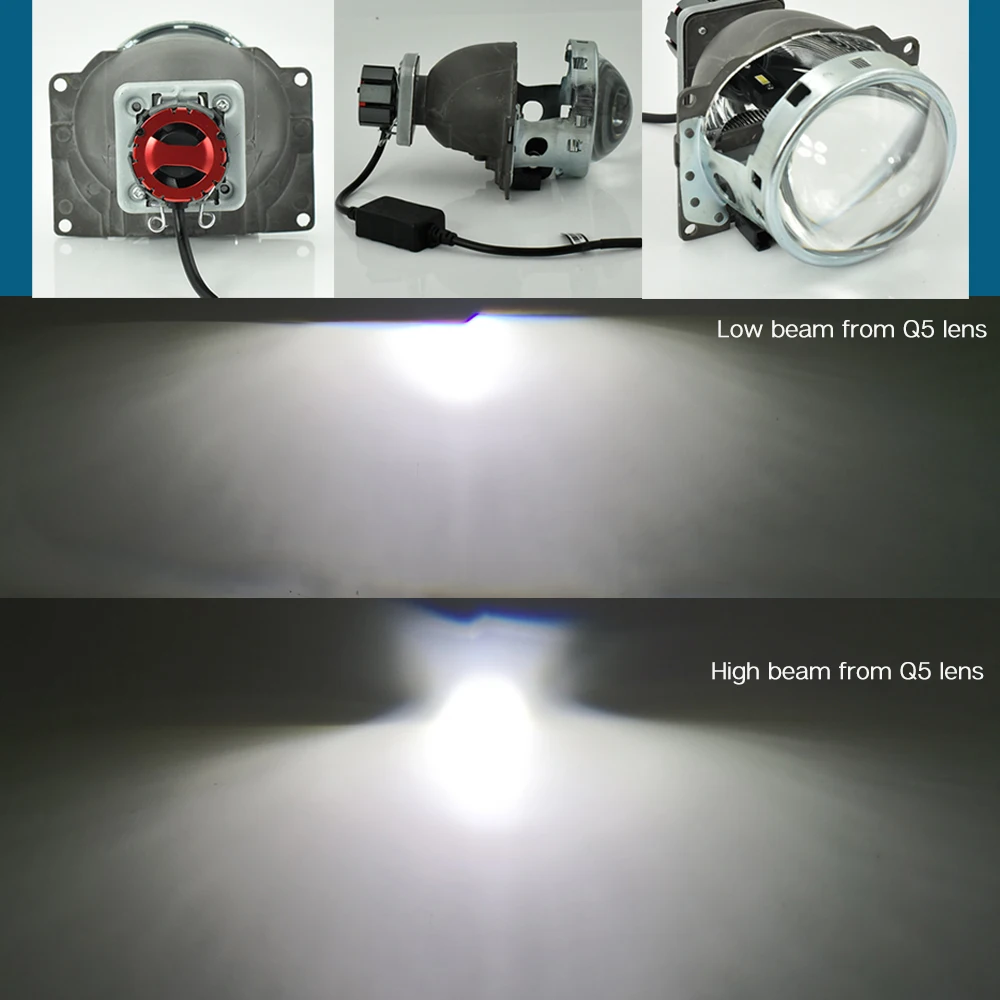 CNSUNNYLIGHT 2 шт. P12-D1S D2S D2H D3S D4S светодиодный фары для автомобиля 6000 К лампы 10000лм 70 Вт/пара автомобильные лампы с двойным лучом для Hella-Q5 объектива