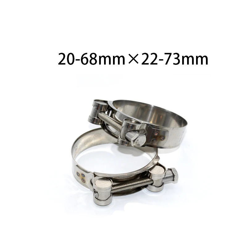 

2pcs 304 Stainless Steel strengthen Hose Clamp Circular Pipe Clamp Air Water Tube Clips Water pipe fasteners Fuel Hose Clamps