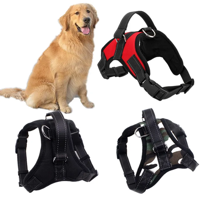 

Adjustable Pet Dog Lead Collar Harness Dog Reflective Vest Harness Walking Hand Strap Pet Training for Small Medium Large Dog