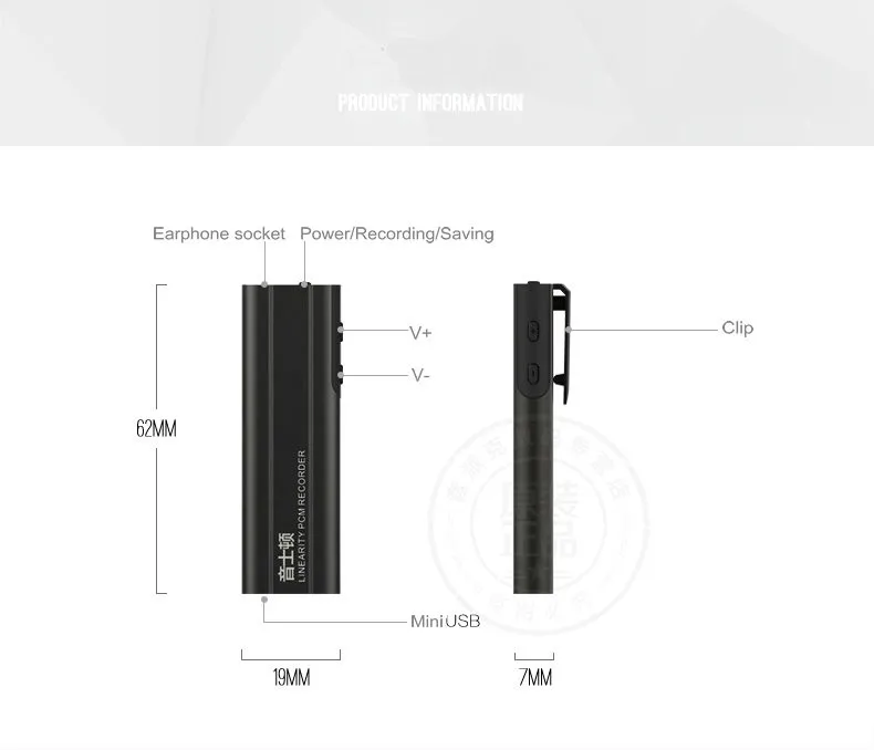 Yescool A2 8 | 16 | 32GB металлический Супер Мини цифровой Аудио Диктофон Невидимый портативный голосовой активированный Диктофон MP3-плеер