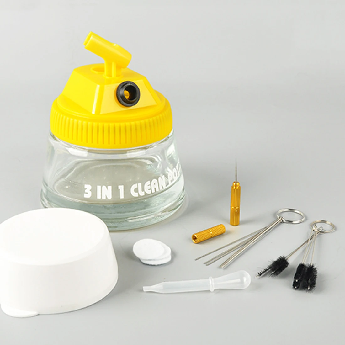 

11pcs Airbrush Spray Gun Nozzle Cleaning Repair Tool Kit Needle & Brush Set