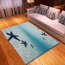3D океан мир ковер Детская комната Декор ковры пены памяти водопоглощающие противоскользящие маты мягкие фланелевые ковры для гостиной