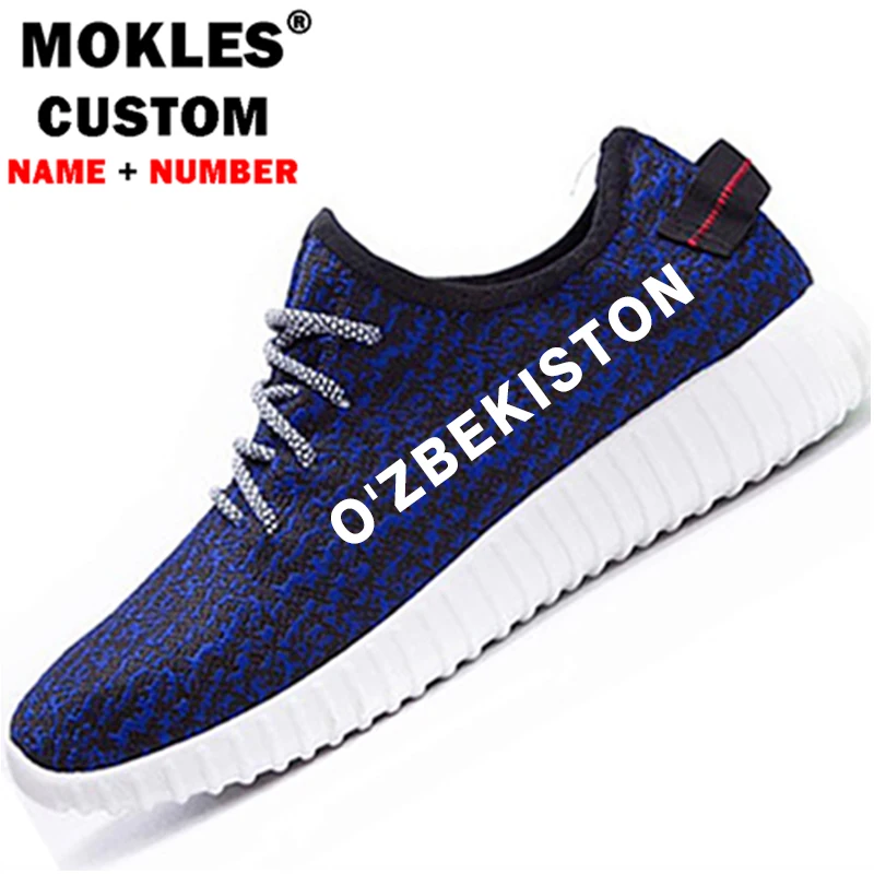 

UZBEKISTAN male youth boy diy free custom made name number uzb couple shoes nation flag uz ozbekiston uzbek country text print