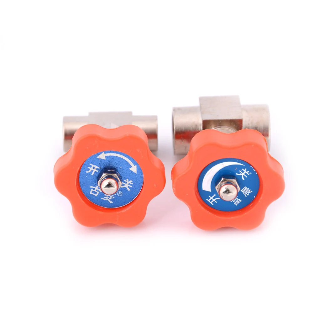 BSPP Женский нитевой игольчатый клапан латунь 1/8 &quot1/4&quot никелированный