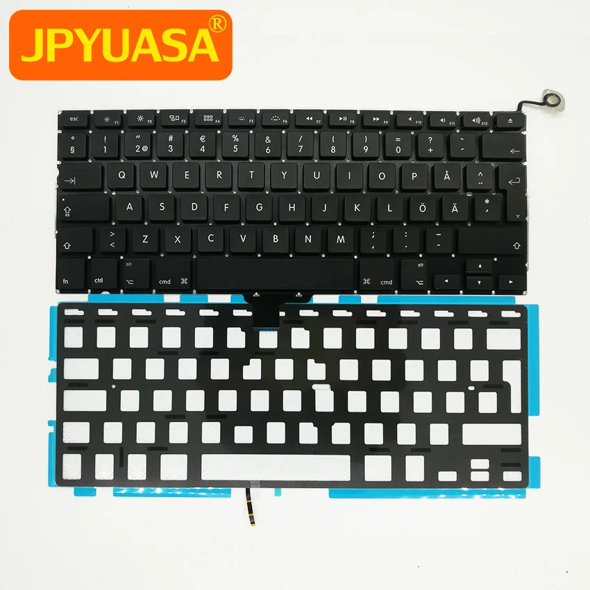 

New Replacement Keyboard For MacBook Pro 13" A1278 SE Sweden Swedish keyboard+Backlight Backlit 2009-2012 Years