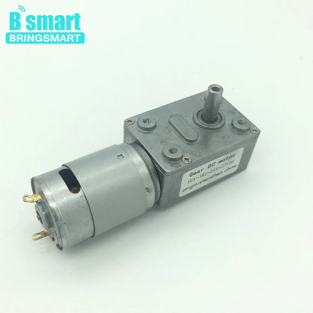 Bringsmart JGY-385 Worm Geared motor DC 12V with Self-lock Reducer Gearbox Mini DC Motor Reductor 24v Carbon Brush for DIY Part цена Bringsmart JGY-385 Worm Geared motor DC 12V with Self-lock Reducer Gearbox Mini DC Motor Reductor 24v Carbon Brush for DIY Part цены онлайн