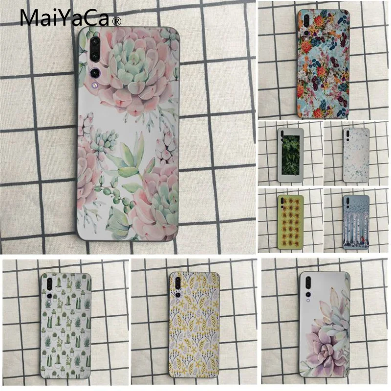 Чехол для телефона MaiYaCa garden leaves бирюзовый мятно-зеленый новый